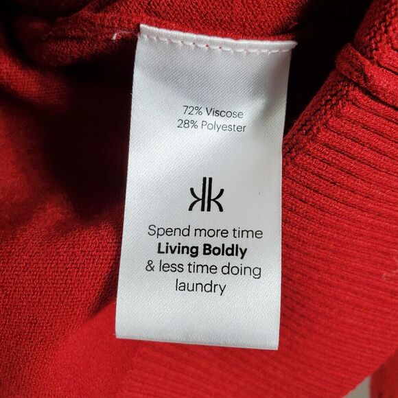 KRIMSON KLOVER Easy Rider Ski Turtleneck Sweater Navy Blue Red Outdoor Womens M - Picture 7 of 8